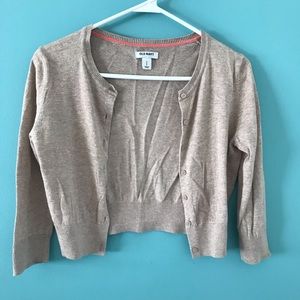 Cropped button up cardigan